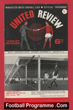Manchester United v Newcastle United 1966 – Man Utd