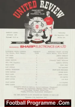 Manchester United v Nottingham Forest 1992 – Reserve D Beckham