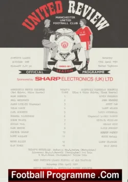 Manchester United v Nottingham Forest 1991 – Reserves D Wallace