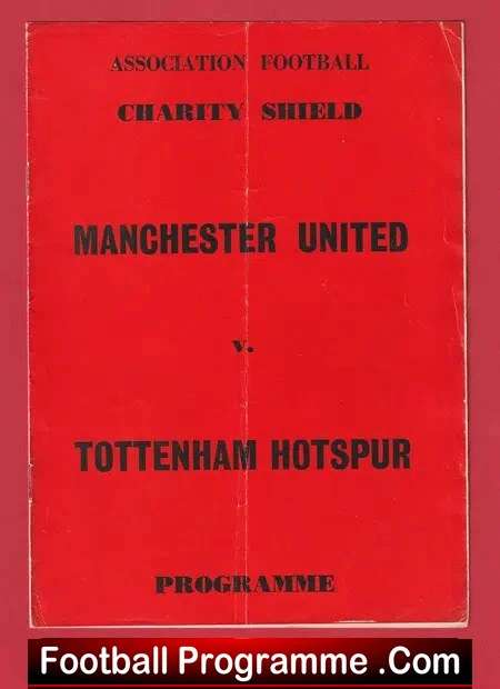 Manchester United v Tottenham 1967 – Charity Shield PIRATE