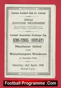 Manchester United v Wolves 1949 – FA Cup Semi Final REPLAY