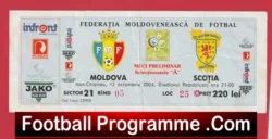 Moldova v Scotland 2004 – Football Ticket