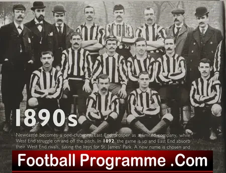 Newcastle United Football Club 125 Years of History Booklet