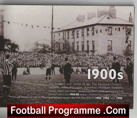 Newcastle United Football Club 125 Years of History Booklet