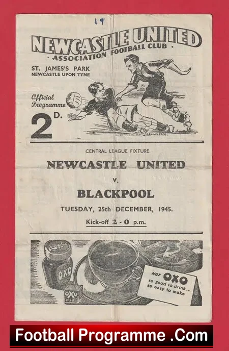 Newcastle United v Blackpool 1945 – 1940s