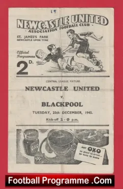 Newcastle United v Blackpool 1945 – 1940s