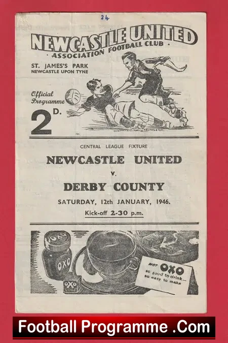 Newcastle United v Derby County 1946 – 1940’s