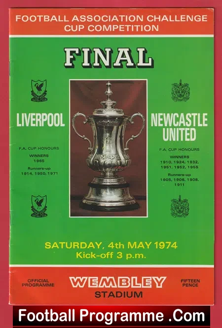 Newcastle United v Liverpool 1974 – FA Cup Final Wembley