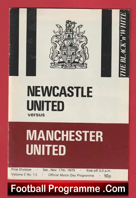 Newcastle United v Manchester United 1973 – Man Utd