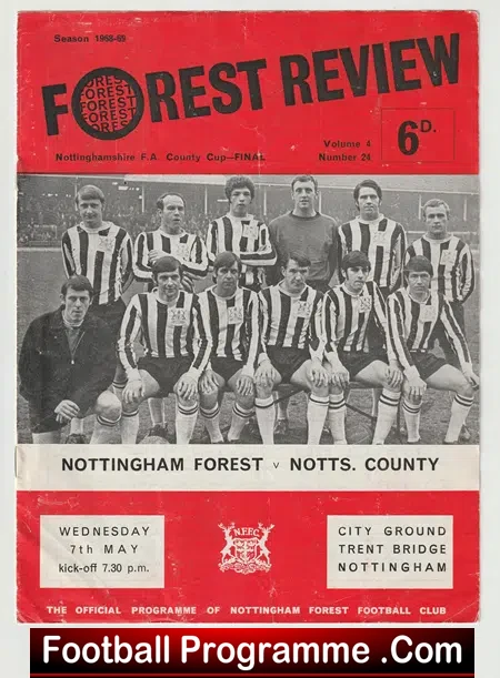 Nottingham Forest v Notts County 1969 – FA County Cup Final