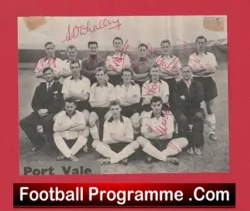 Port Vale Football Club Multi Signed Team Picture 1957 - 1958 - football memorabilia