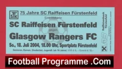 Raiffeisen Furstenfeld v Glasgow Rangers 2004 – Ticket Austria