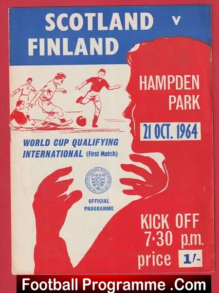 Scotland v Finland 1964 – World Cup Qualifying