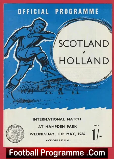 Scotland v Holland 1966 – Hampden Park