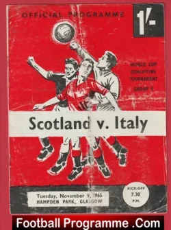 Scotland v Italy 1965