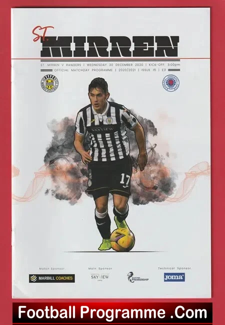 St Mirren v Glasgow Rangers 2020