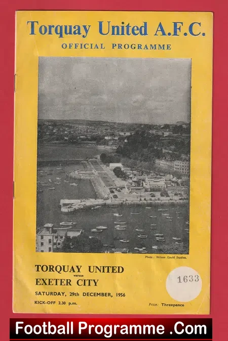 Torquay United v Exeter City 1956