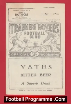 Tranmere Rovers v Stockport County 1962