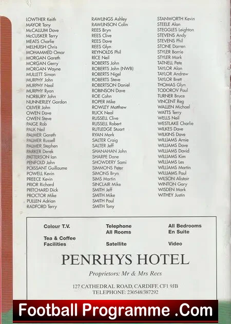 Villa FC 30th Anniversary 1969 - 1999 - SIGNED Denis Law