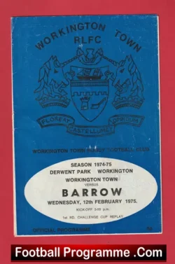Workington Town Rugby v Barrow 1975 – to clear
