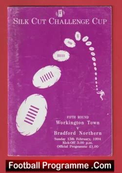 Workington Town Rugby v Bradford Northern 1994 – Challenge Cup