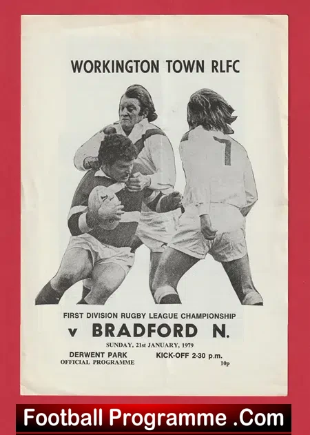 Workington Town Rugby v Bradford Northern 1979