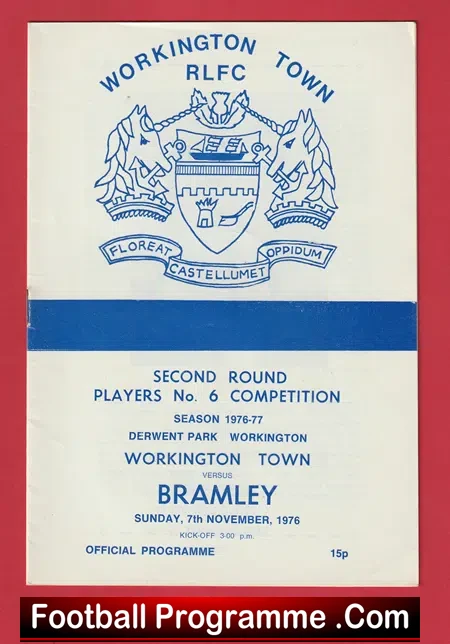 Workington Town Rugby v Bramley 1976