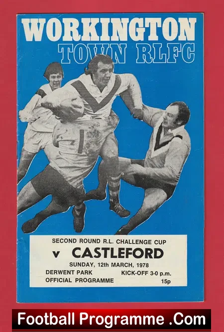 Workington Town Rugby v Castleford 1978