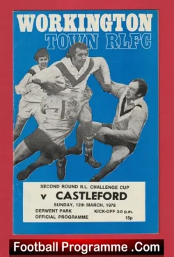 Workington Town Rugby v Castleford 1978