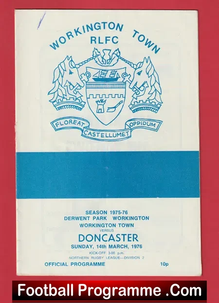 Workington Town Rugby v Doncaster 1976