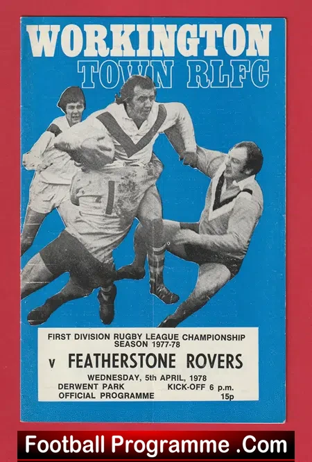 Workington Town Rugby v Featherstone Rovers 1978