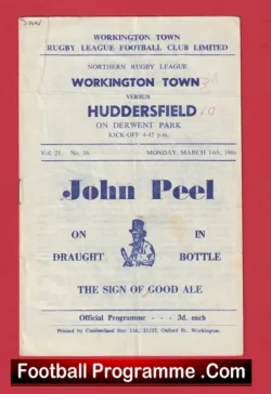 Workington Town Rugby v Huddersfield 1966