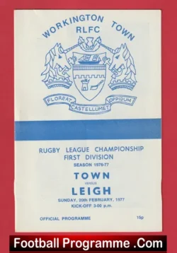 Workington Town Rugby v Leigh 1977