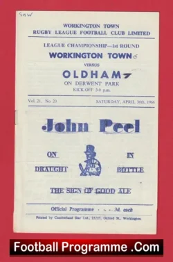 Workington Town Rugby v Oldham 1966