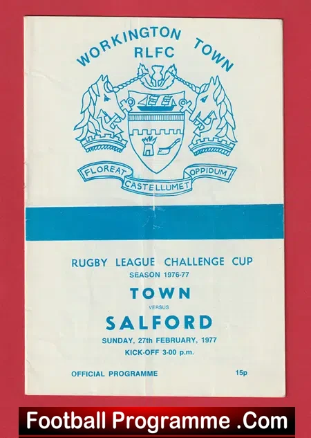 Workington Town Rugby v Salford 1977