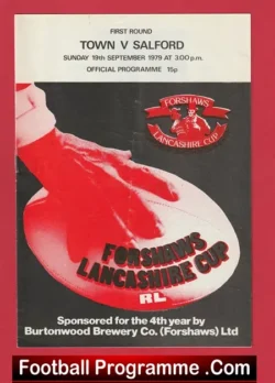 Workington Town Rugby v Salford 1979 – September