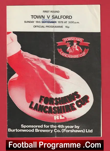 Workington Town Rugby v Salford 1979 – August