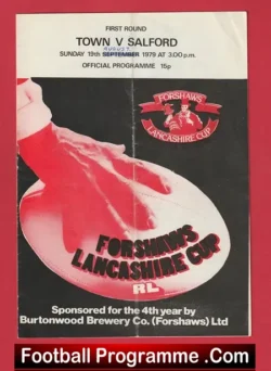 Workington Town Rugby v Salford 1979 – August