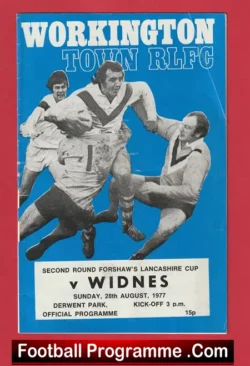 Workington Town Rugby v Widnes 1977 – Lancashire Cup