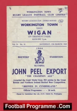 Workington Town Rugby v Wigan 1965