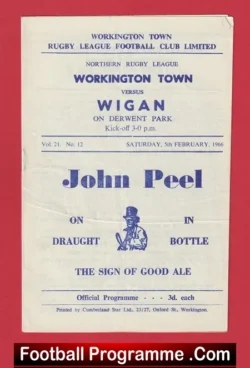 Workington Town Rugby v Wigan 1966