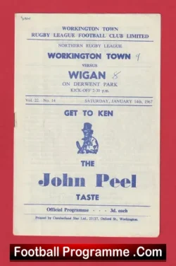 Workington Town Rugby v Wigan 1967