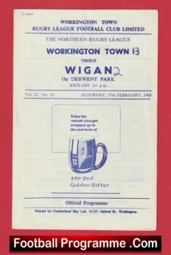 Workington Town Rugby v Wigan 1968