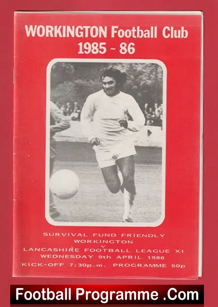 Workington v Lancashire League 1986 – George Best – Brian Kidd