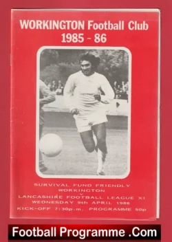Workington v Lancashire League 1986 – George Best – Brian Kidd