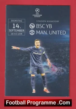 Young Boys v Manchester United 2021 - Germany - football programme
