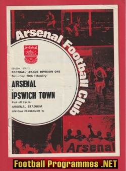 Arsenal v Ipswich Town 1971 – Double Season