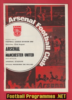 Arsenal v Manchester United 1970 – Double Season