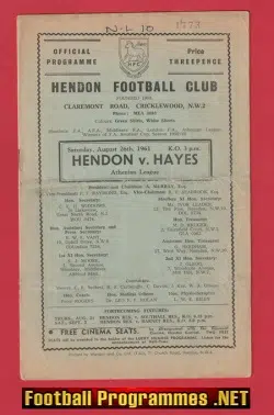 Hendon v Hayes 1961