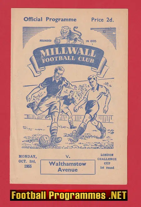 Millwall v Walthamstow Avenue 1955 - 1950s
